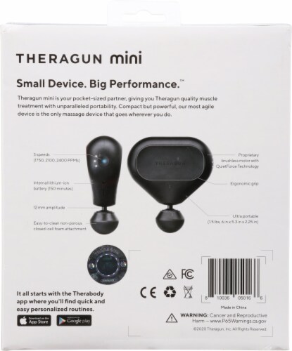 Theragun Mini Massager - Black Perspective: back
