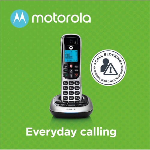 Motorola CD4014 DECT 6.0 Digital Cordless Telephone with Answering Machine Perspective: back