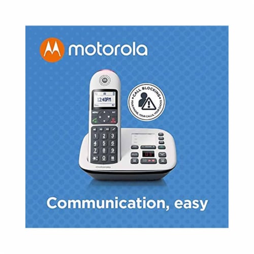 Motorola CD5014 DECT 6.0 Digital Cordless Phone with Answering Machine - 4 Pack Perspective: back