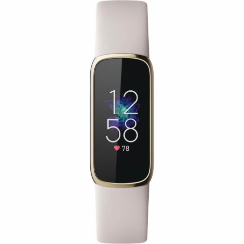 Fitbit Luxe Soft Gold Fitness Tracker with White Band 1 ct City Market
