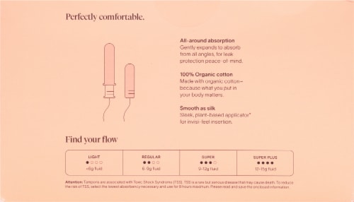 Cora® The Comfort Fit Tampon Multipack Perspective: back