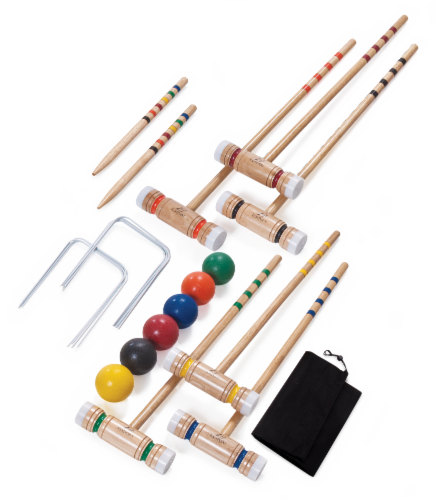 Wild Sports 6-Player Croquet Set Perspective: back