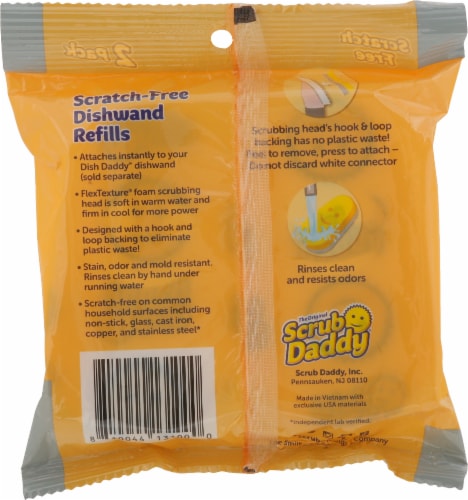 Scrub Daddy Dish Daddy Dishwand Refill, 2 Count Sponge Refill