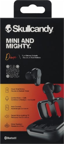 Skullcandy® Dime True Wireless Earbuds - Black Perspective: back