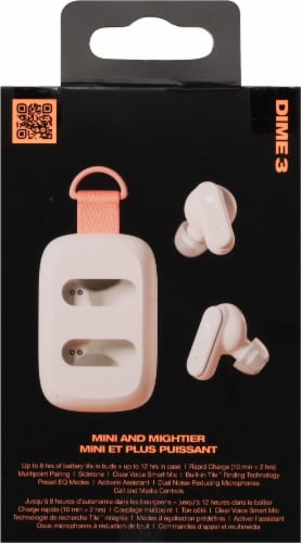 Skullcandy® Dime 3 True Wireless Earbuds - White Perspective: back