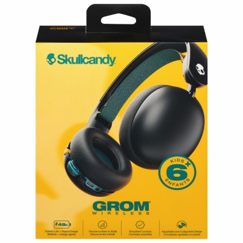 Skullcandy® Grom Wireless Headphones - Black Perspective: back