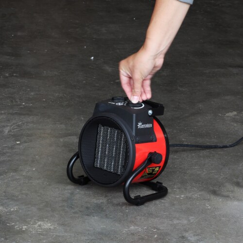 Sunnydaze 750W/1500W Portable Ceramic Electric Space Heater with Handle Perspective: back
