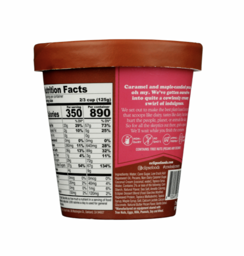 Eclipse® Caramel Butter Pecan Non-Dairy Frozen Dessert Perspective: back