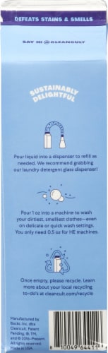 Cleancult Fragrance Free Refill Liquid Laundry Detergent Perspective: back