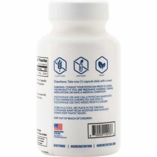 Kore Nutrition B-12 Capsules 2mg Perspective: back
