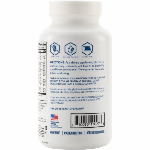 Kore Nutrition Men's Multi Vitamin Gummies Perspective: back