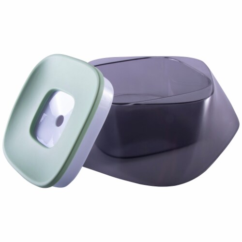 Pet Life Hydritate Anti-Puddle Cat and Dog Drinking Water Bowl Perspective: back