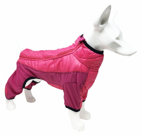 Pet Life Aura-Vent Lightweight 4-Season Stretch and Quick-Dry Full Body Dog Jacket Perspective: back