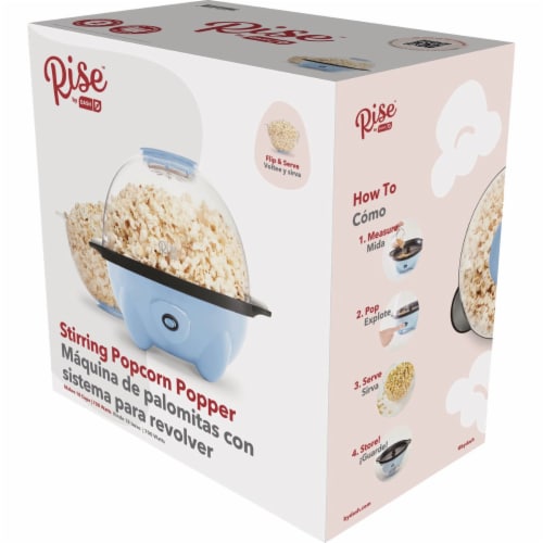 Rise by Dash 4.5 Qt. Sky Blue Stirring Popcorn Popper RSP450GBSK04, 1