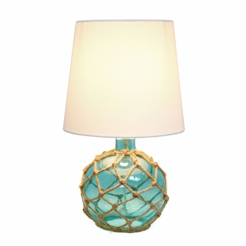 Maritime 14.75 Medium Coastal Fisherman S Shoreside Colored Glass Rope Table Lamp With White 1 unit Smith s Food and Drug