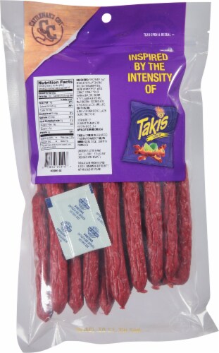 Takis® Fuego® Hot Chili Pepper & Lime Meat Sticks Perspective: back