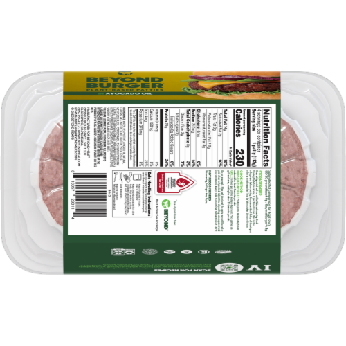 Beyond Meat Plant-Based Patties, 4 oz, 10 ct