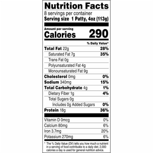 Beyond Meat® Cookout Classic™ Plant-Based Burger Patties Perspective: back