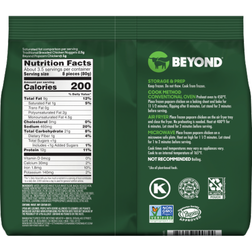 Beyond Meat Beyond Popcorn Chicken™ Plant-Based Bites Perspective: back