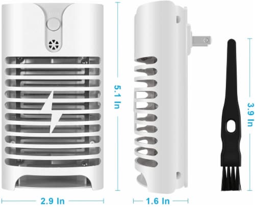 LIGHTSMAX Bug Zapper, Mosquito Zapper Indoor Plug in Night Light-2