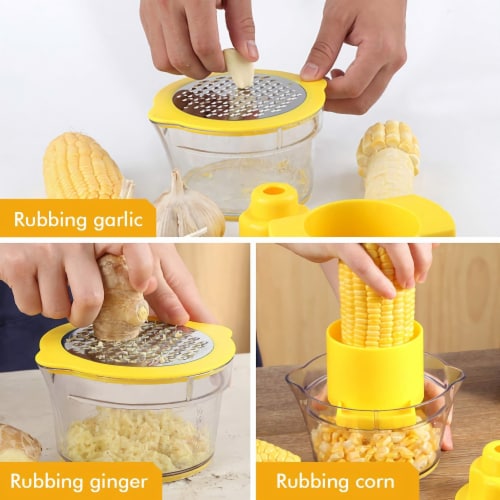 2Pcs Stainless Steel Corn Cob Peelers One-Step Cob Kerneler Remover Kitchen  Corn Stripper, 1 unit - Kroger