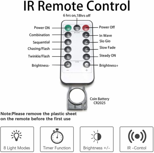 Copper String Lights, Fairy String Lights 8 Modes Battery Powered with Remote  Control LED Dec, 1 unit - Kroger