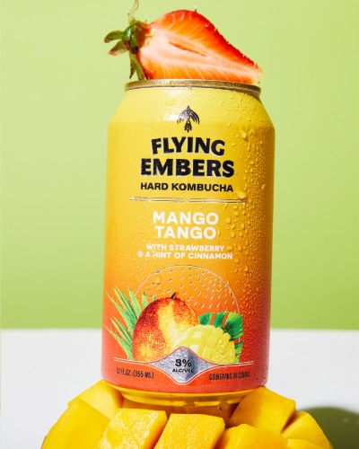 Flying Embers Birds of Paradise Organic Hard Kombucha Perspective: back