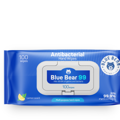 Antibacterial Wipes - (4) 100 Sheet Packs Perspective: back