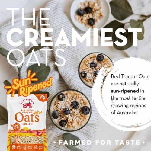 Red Tractor Foods Australian Creamy Style Rolled Oats Perspective: back