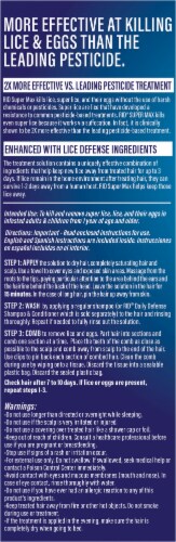 RID® Super Max Lice Elimination Kit Perspective: back