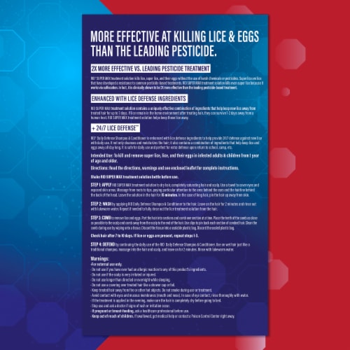 RID® Super Max 5-in-1 Complete Lice Elimination Kit Perspective: back