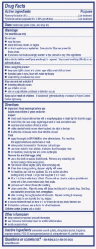 RID® Lice Killing Shampoo Perspective: back