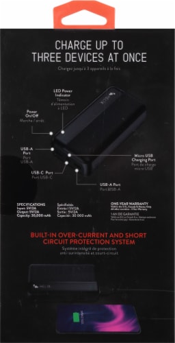 Helix Pro Series Turbovolt+ 30000 mAh Power Bank Perspective: back