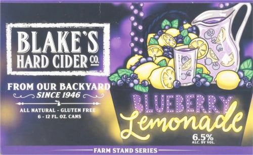 Blake's Blueberry Lemonade Hard Cider Perspective: back
