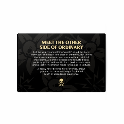 Death Wish Coffee Vanilla Coffee Pods Perspective: back