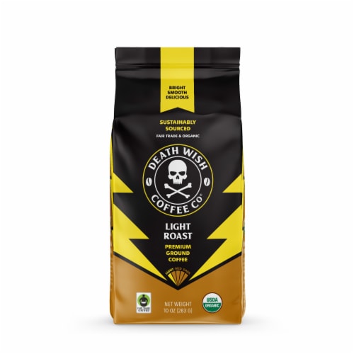 Death Wish Coffee® Organic Light Roast Ground Coffee Perspective: back