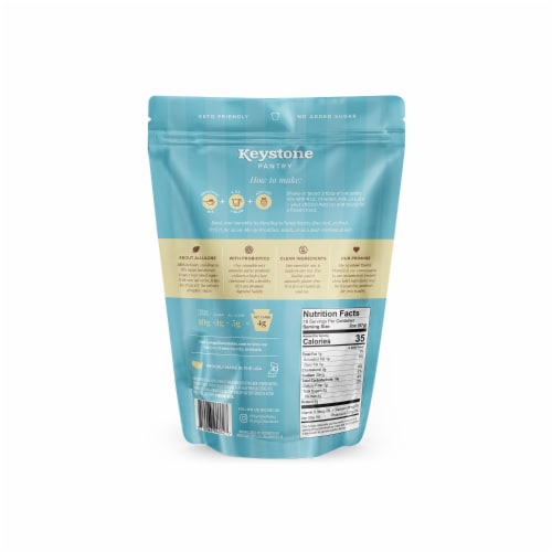 Keystone Pantry Vanilla keto smoothie mix 2 pound pouch certified kosher dairy (kof-k) Perspective: back