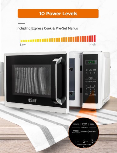 0.9 cu ft. Countertop Microwave Oven White EACH Smith s Food and Drug