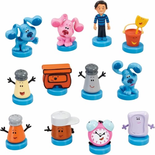 Blues Clues Stamps 12pk Tickety Josh Shovel Pail Slippery Soap Magenta Paprika PMI Perspective: back