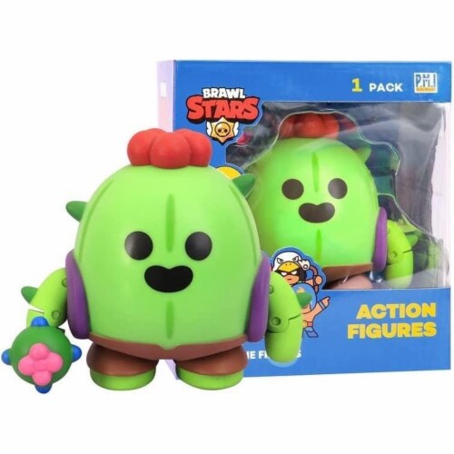 Brawl Stars Spike the Cactus Flower Fighter Plant Brawler Action