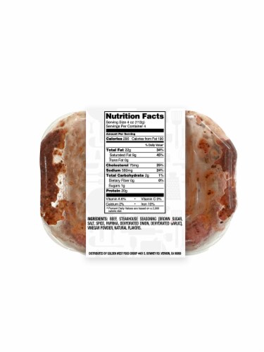 Just Cook Steakhouse Seasoned Ground Beef Perspective: back