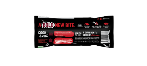 Alpha Plant-Based Steakless Spicy BBQ Wrap Perspective: back