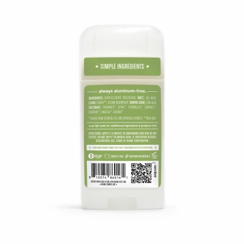 Humble Deodorant Stick Lemongrass & Sage Perspective: back