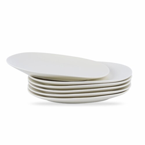 Stone Lain Delilah Porcelain Organic Shaped Plate Set Of 6 - Bed Bath & Beyond