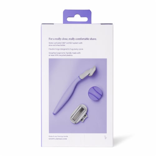 Flamingo XL Lilac Razor Kit Perspective: back