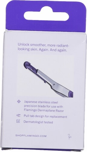 Flamingo Dermaplane Razor Cartridges Perspective: back