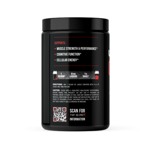 Jocko Fuel Unflavored Creatine Perspective: back