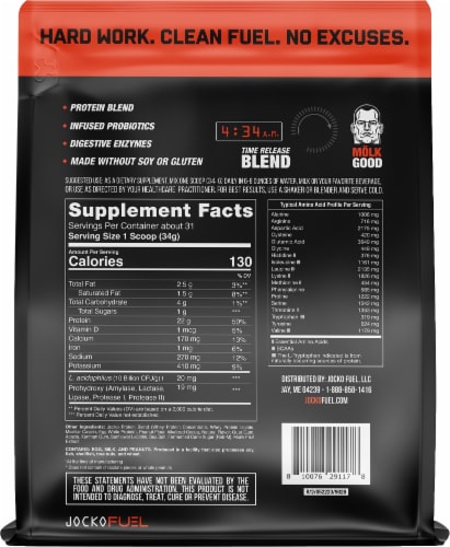 Jocko Molk Protein Powder - Chocolate Peanut Butter Perspective: back