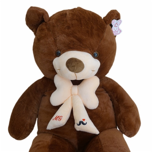 Teddy Bear | Bear Stuffed Animal | Barley Coco Faux Fur Bear | 39 Inches Perspective: back