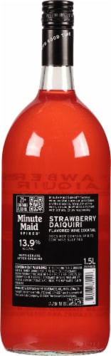 Minute Maid™ Spiked Strawberry Daiquiri Flavored Wine Cocktail Perspective: back